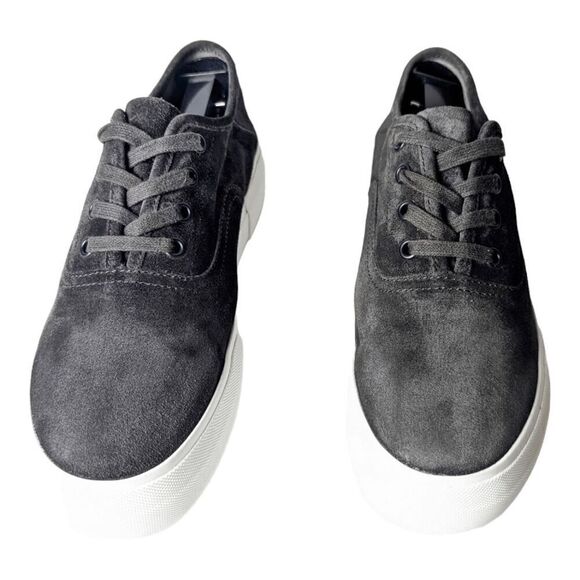 VINCE Copley Grey Suede Platform Sneaker Size 7.5 - Picture 4 of 7